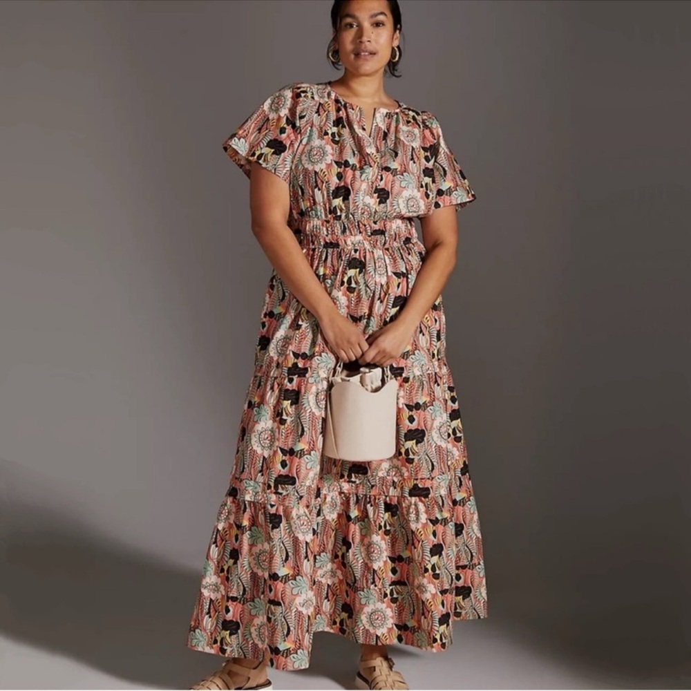NWT Anthropologie The Somerset Maxi Dress Size 2X - Picture 1 of 7